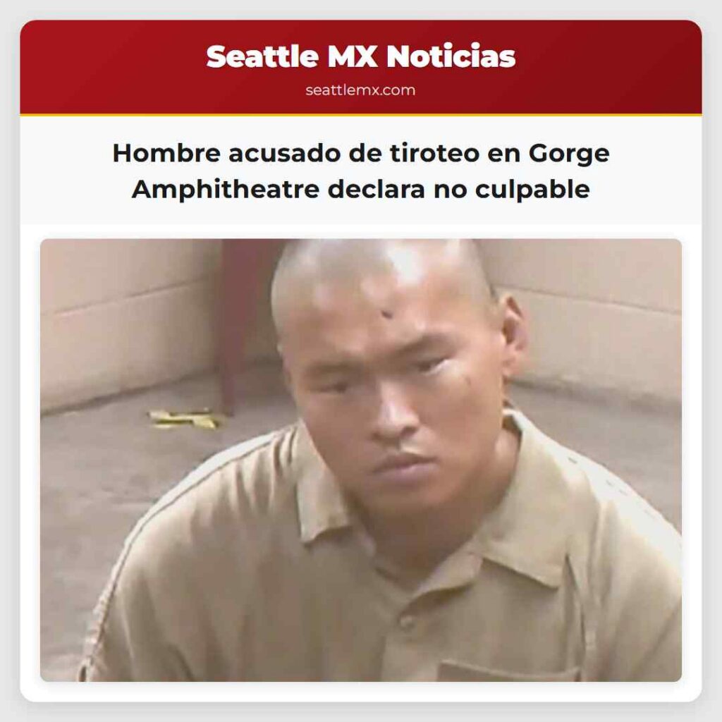 Hombre acusado de tiroteo en Gorge Amphitheatre