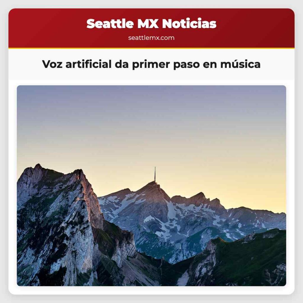 Voz artificial da primer paso en música