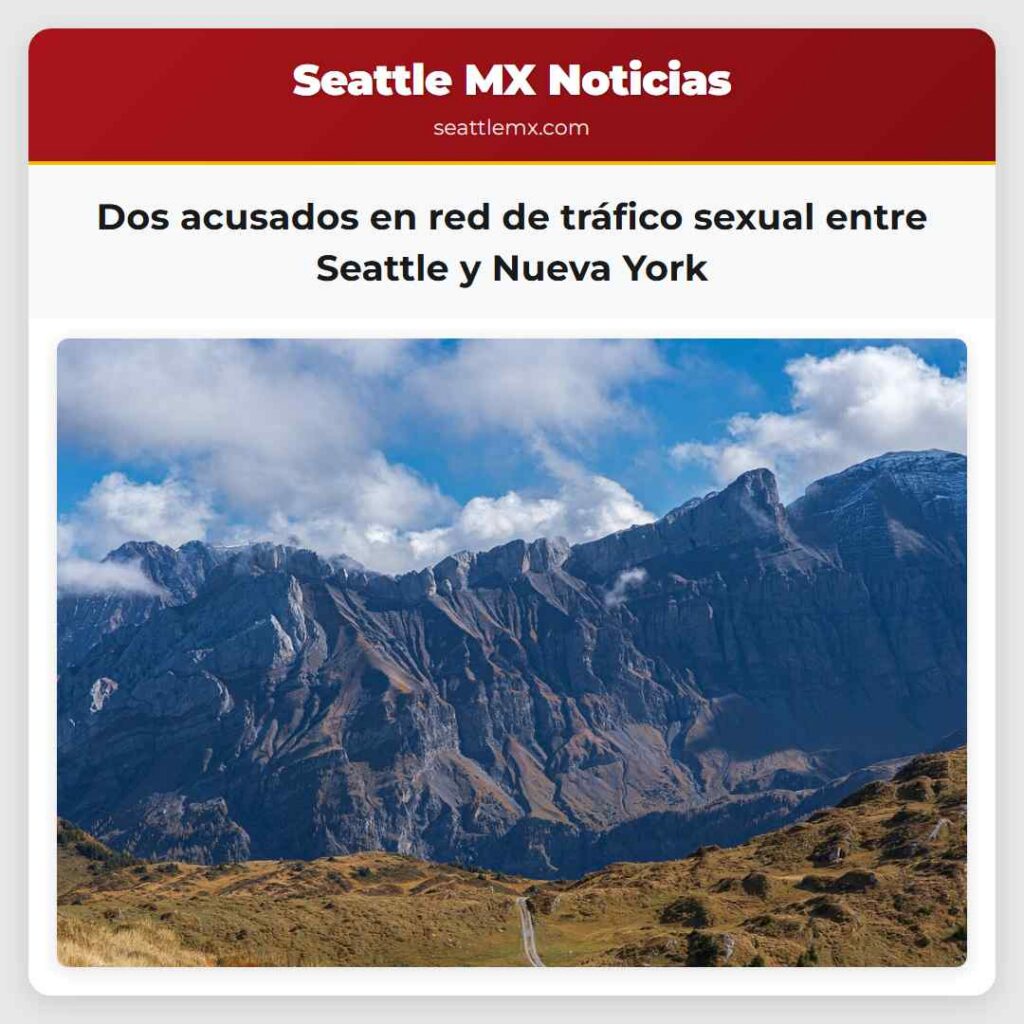 Dos acusados en red de tráfico sexual entre