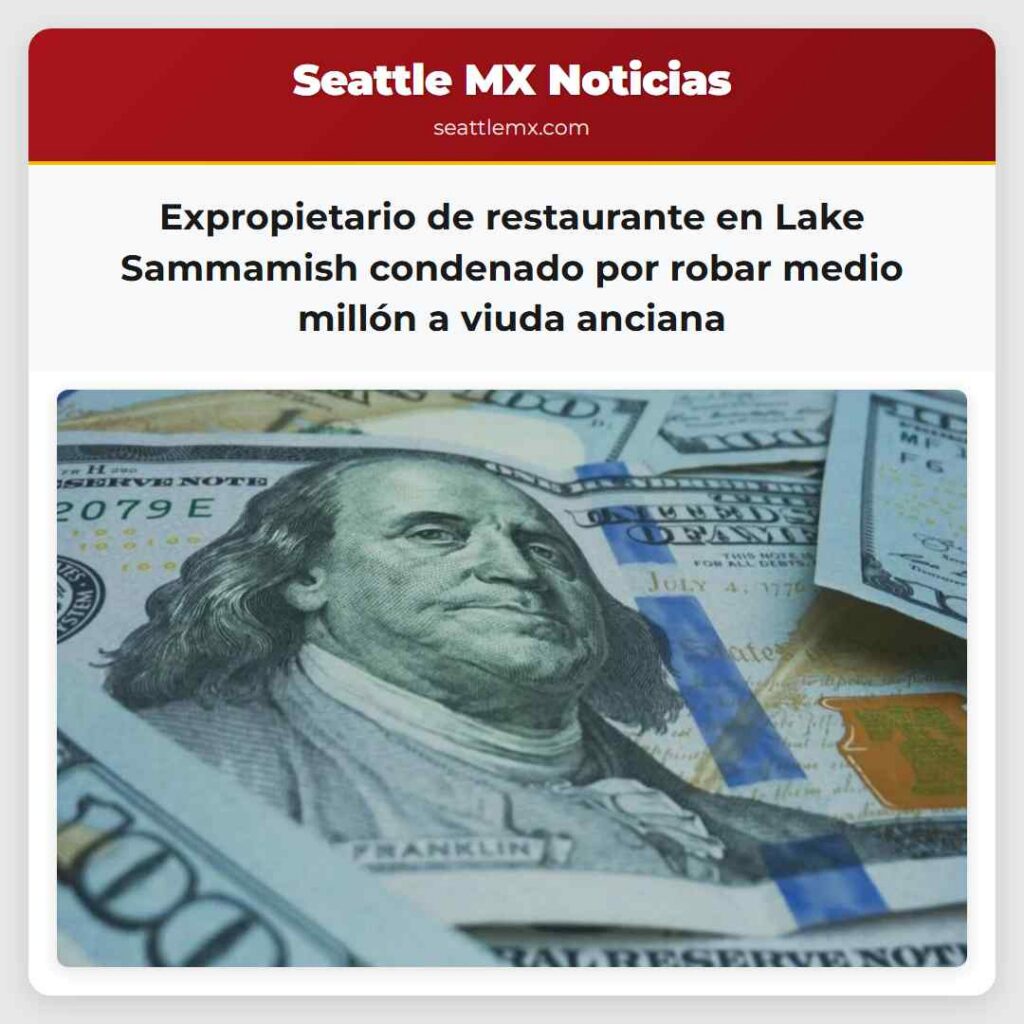 Expropietario de restaurante en Lake Sammamish