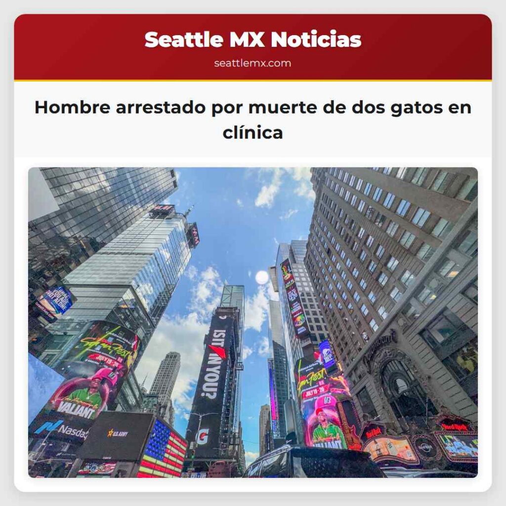 Hombre arrestado por muerte de dos gatos en