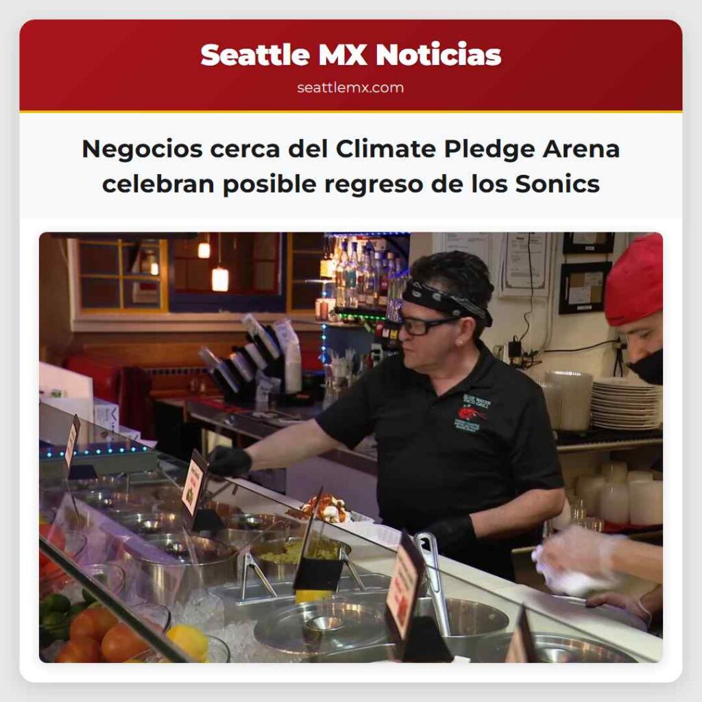 Negocios cerca del Climate Pledge Arena celebran