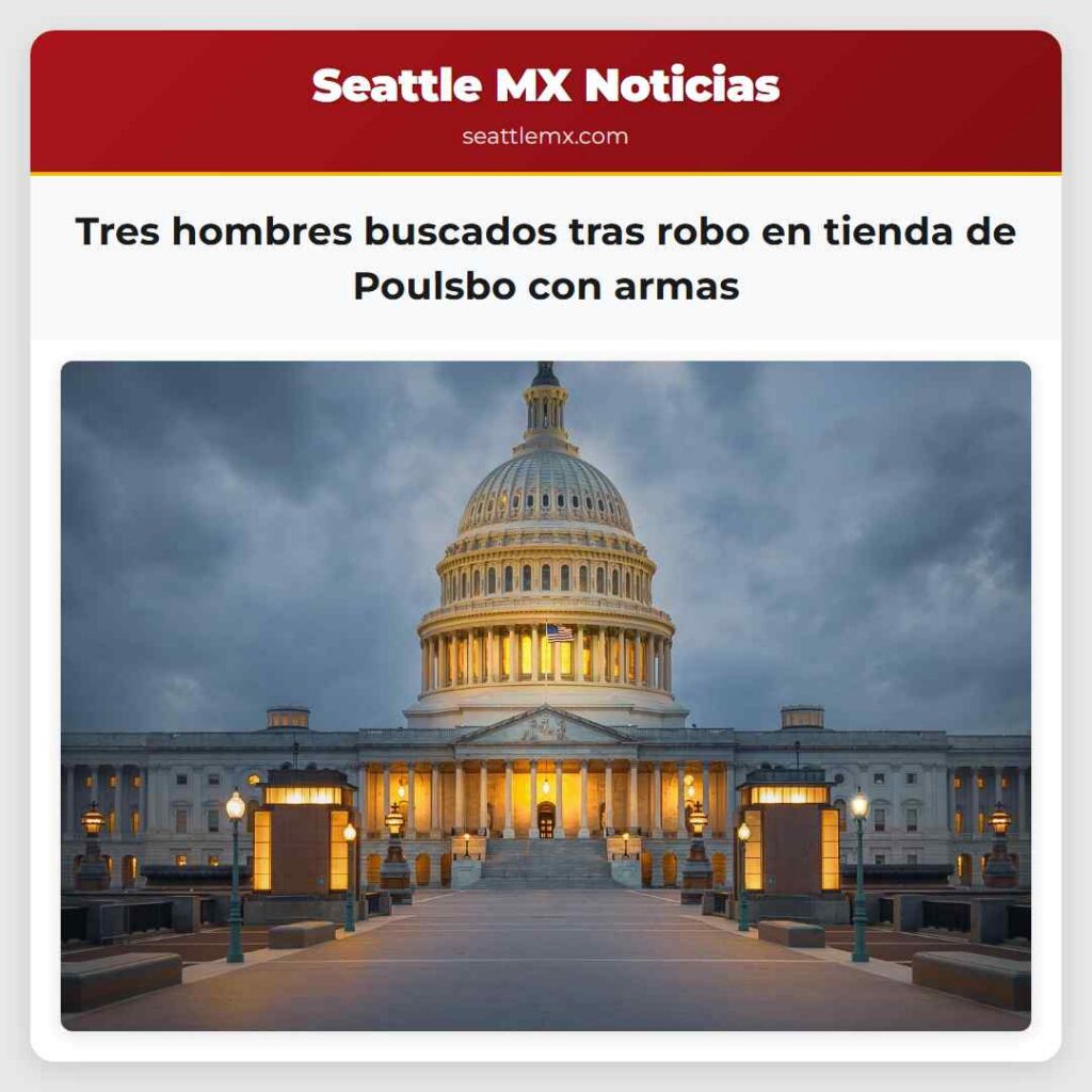 Tres hombres buscados tras robo en tienda de