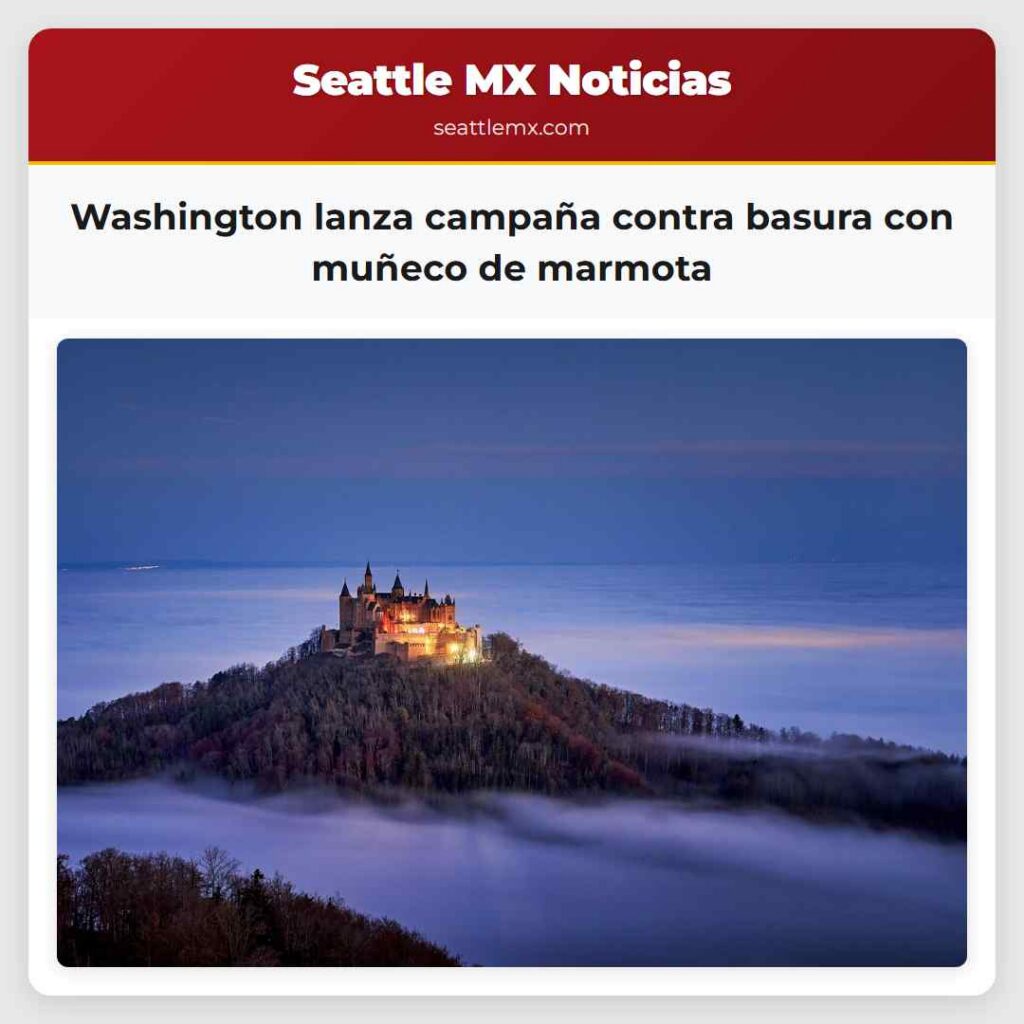 Washington lanza campaña contra basura con muñeco