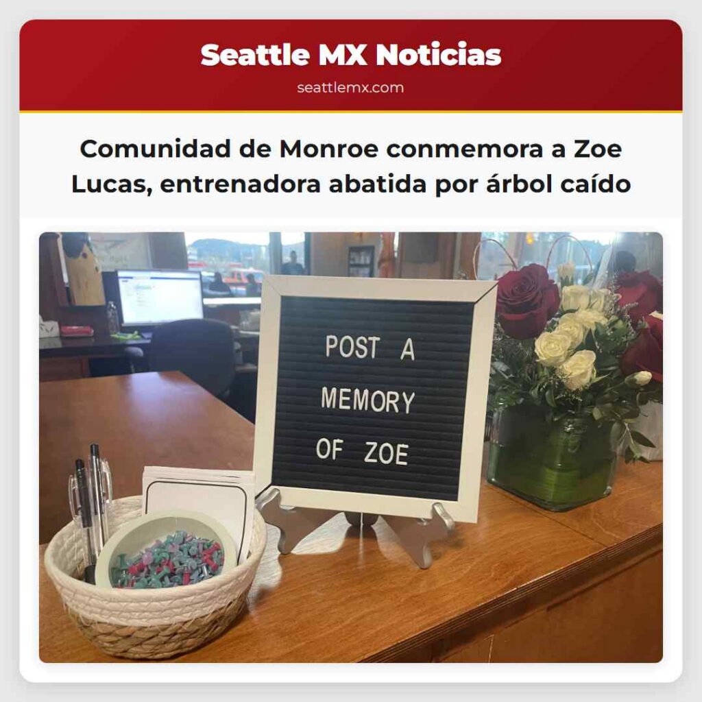 Comunidad de Monroe conmemora a Zoe Lucas,