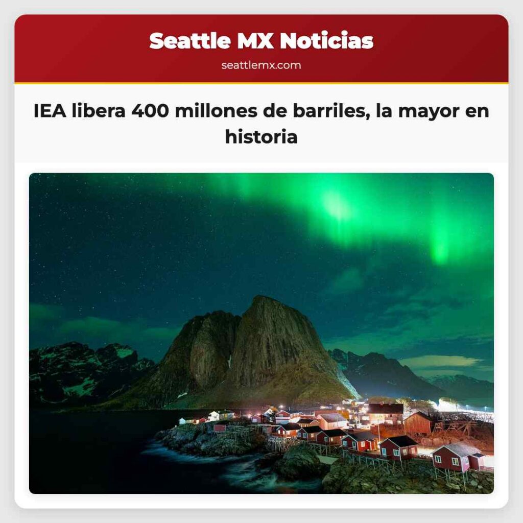 IEA libera 400 millones de barriles, la mayor en