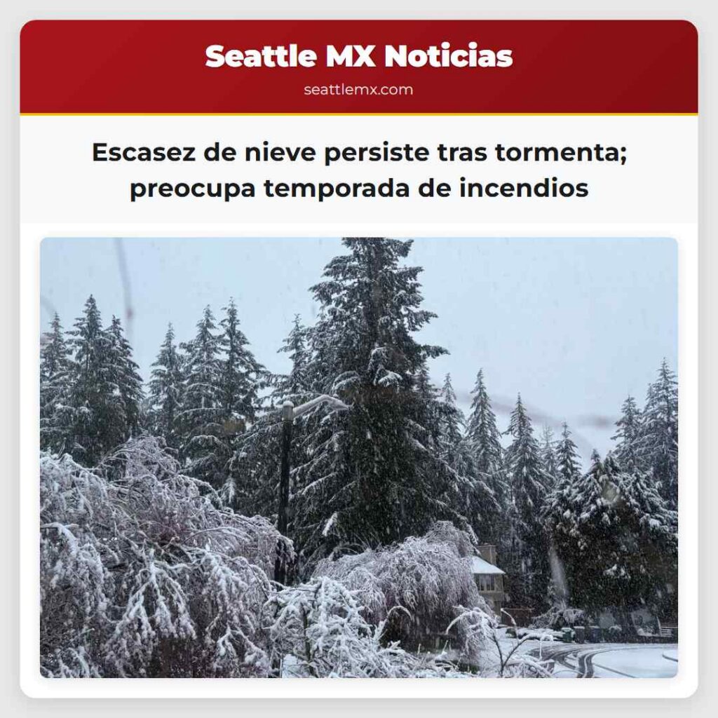 Escasez de nieve persiste tras tormenta; preocupa