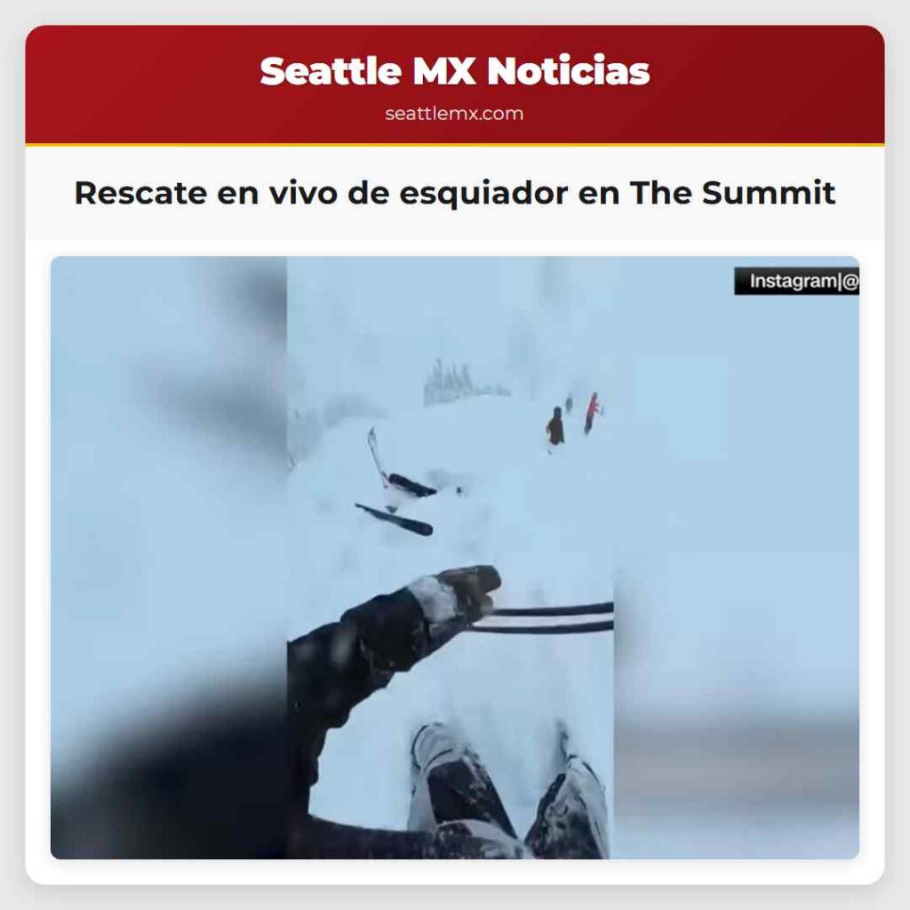 Rescate en vivo de esquiador en The Summit