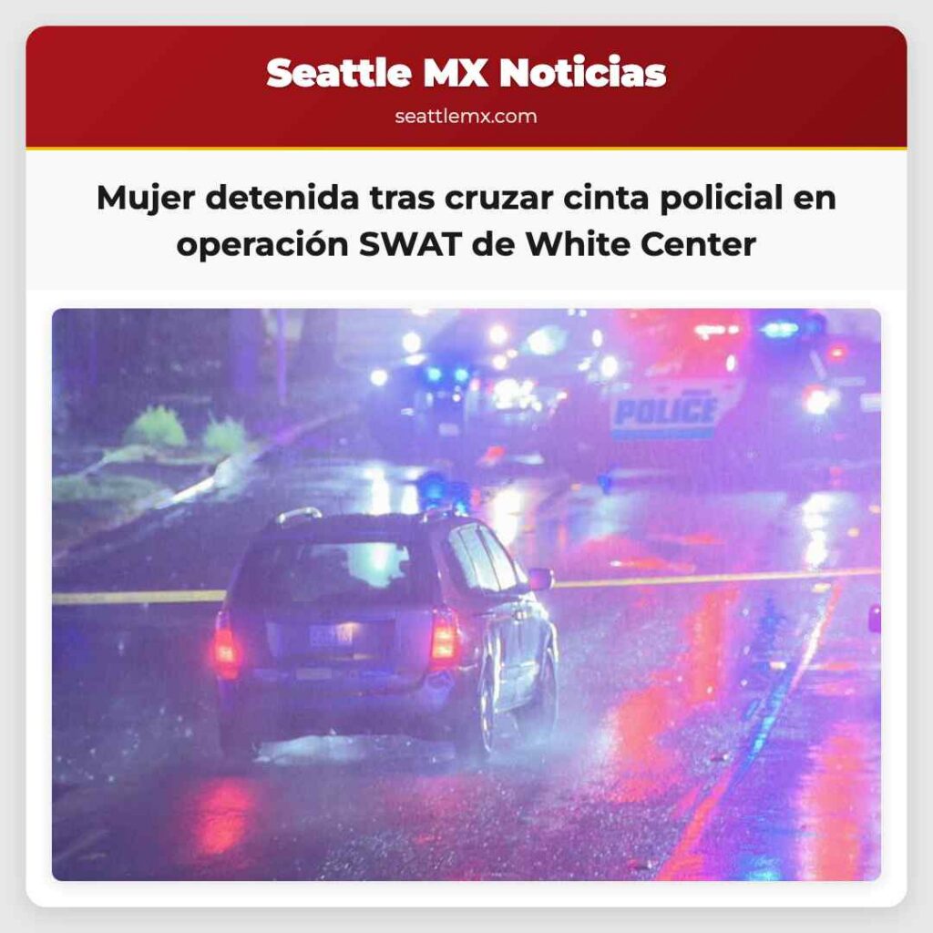 Mujer detenida tras cruzar cinta policial en