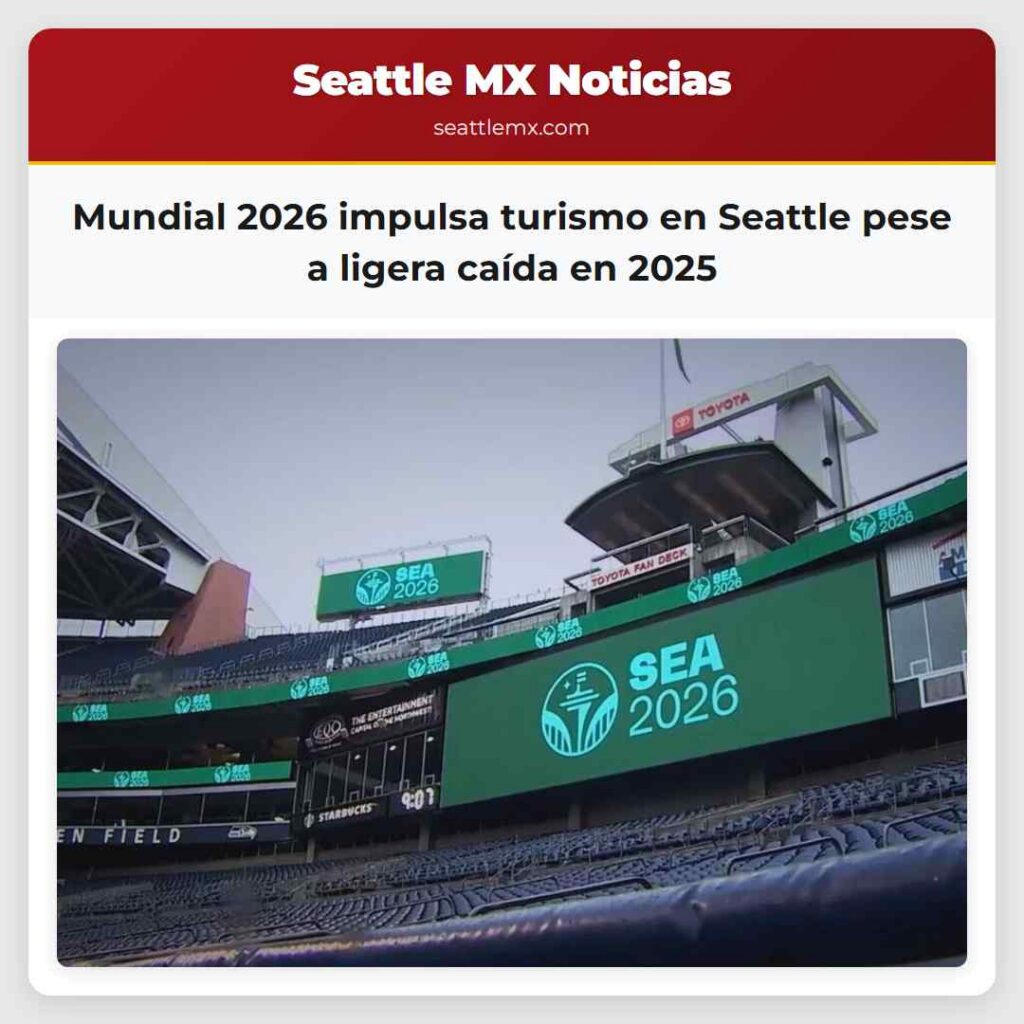 Mundial 2026 impulsa turismo en Seattle pese a