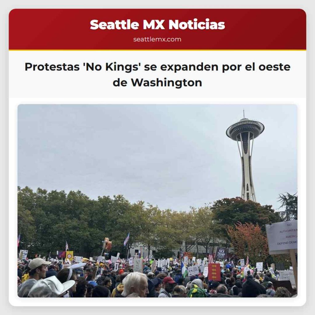 Protestas 'No Kings' se expanden por el oeste de