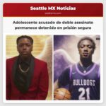 Adolescente acusado de doble asesinato en Rainier Beach permanece detenido en prisión segura