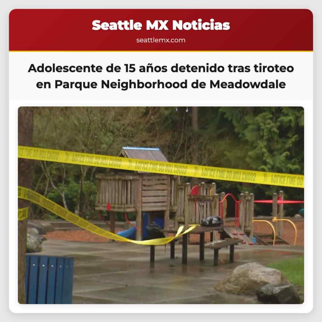 Adolescente de 15 años detenido tras tiroteo en