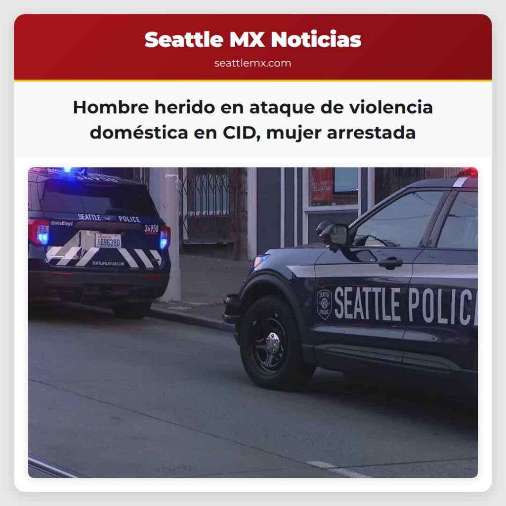 Hombre herido en ataque de violencia doméstica en