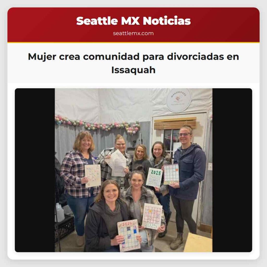 Mujer crea comunidad para divorciadas en Issaquah
