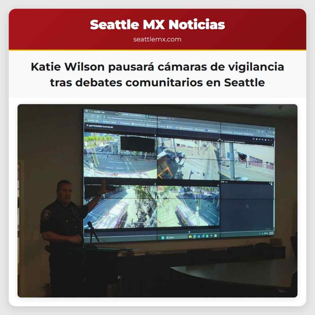 Katie Wilson pausará cámaras de vigilancia tras