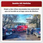 Mujer y dos niños rescatados tras automóvil que se hundió en el lago cerca de Shelton