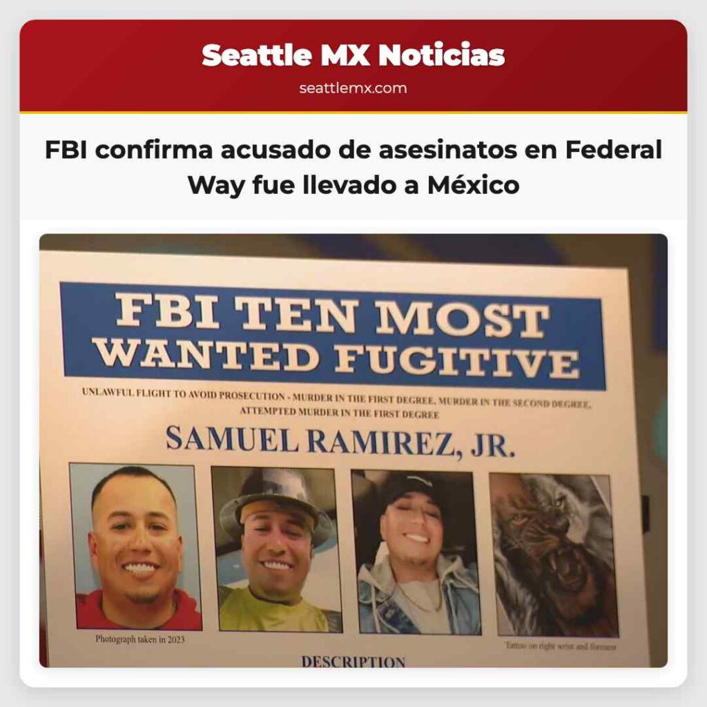 FBI confirma acusado de asesinatos en Federal Way