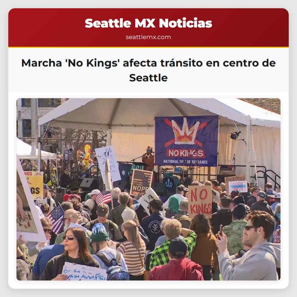 Marcha 'No Kings' afecta tránsito en centro de