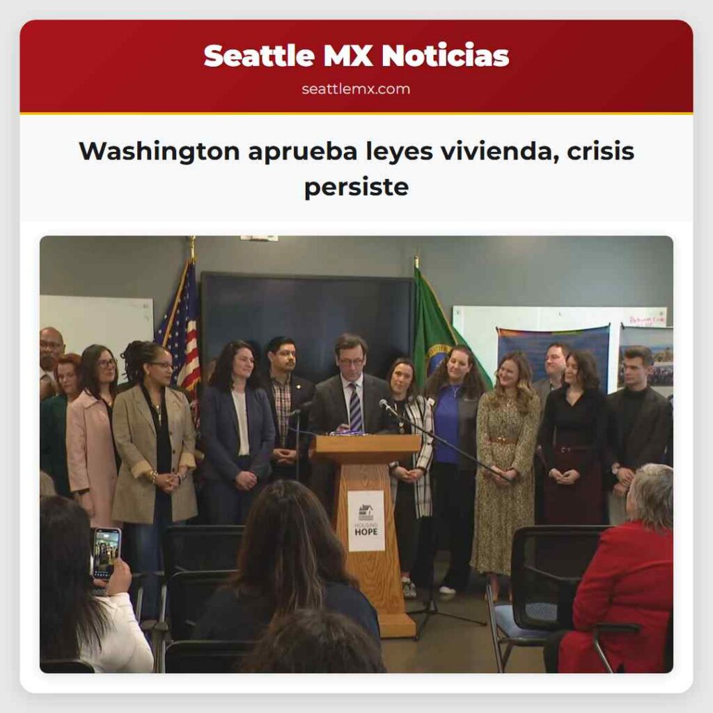Washington aprueba leyes vivienda, crisis persiste