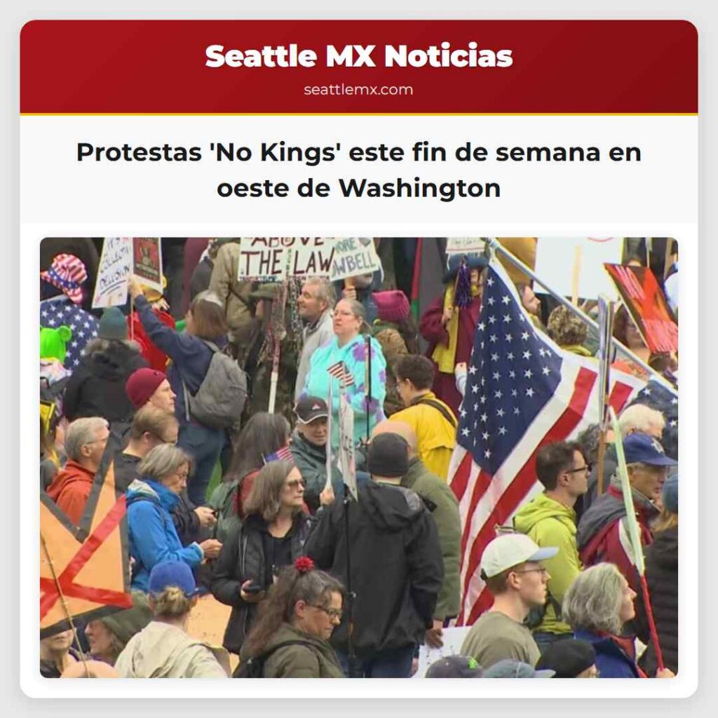 Protestas 'No Kings' este fin de semana en oeste