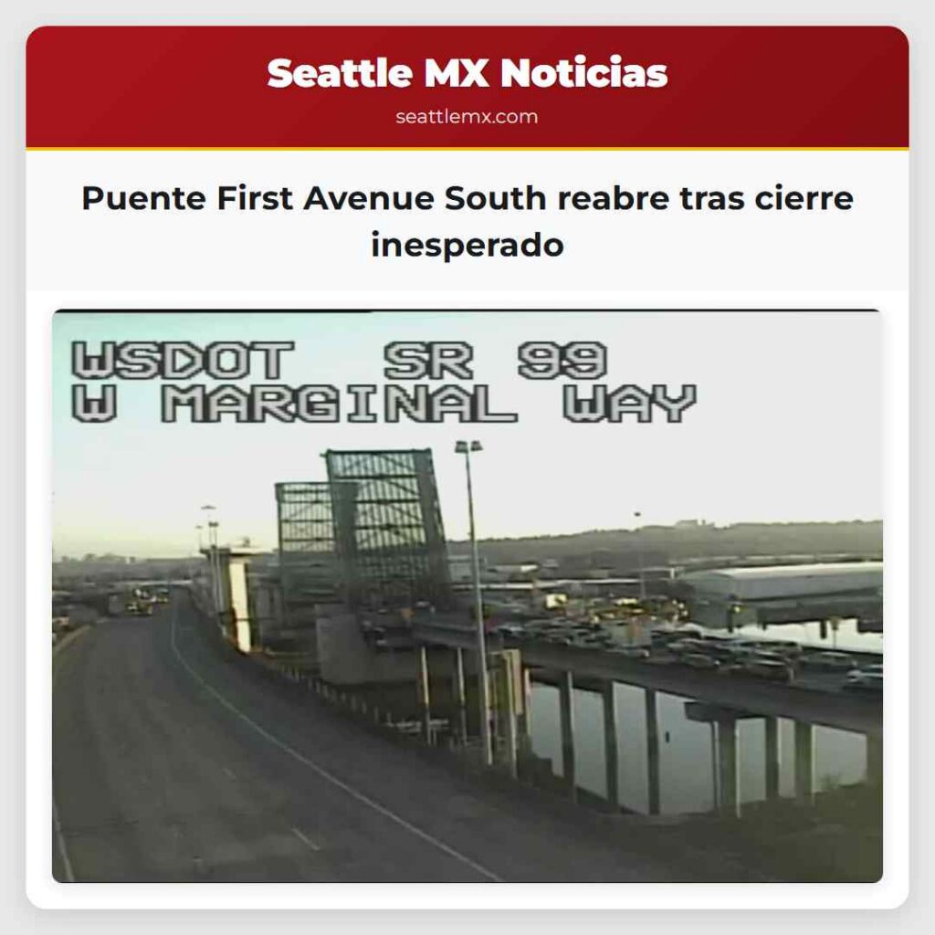 Puente First Avenue South reabre tras cierre