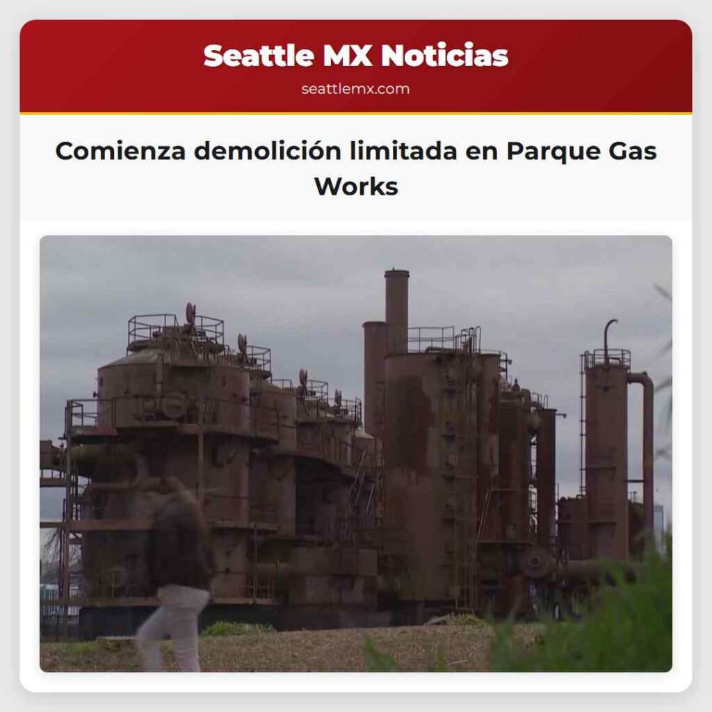 Comienza demolición limitada en Parque Gas Works