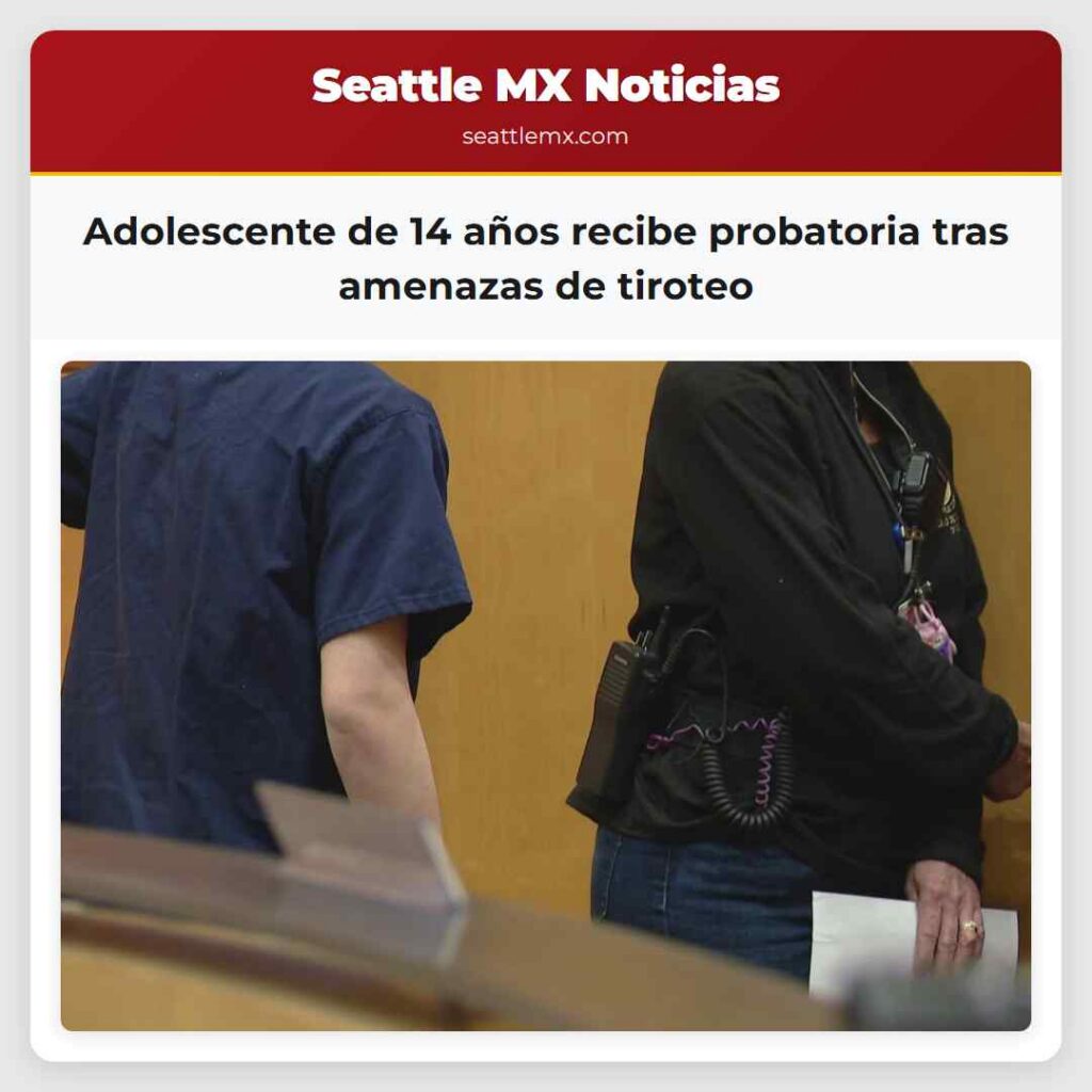 Adolescente de 14 años recibe probatoria tras