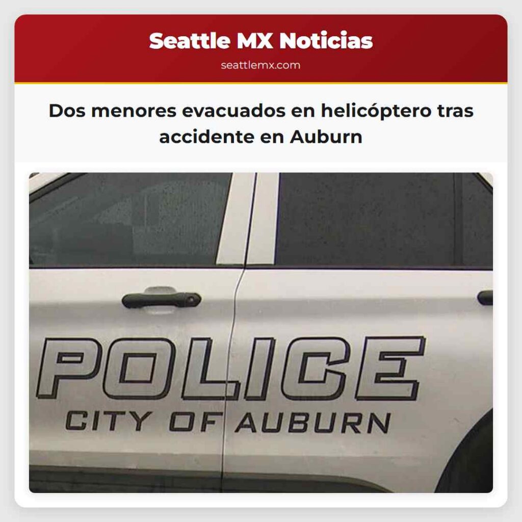 Dos menores evacuados en helicóptero tras