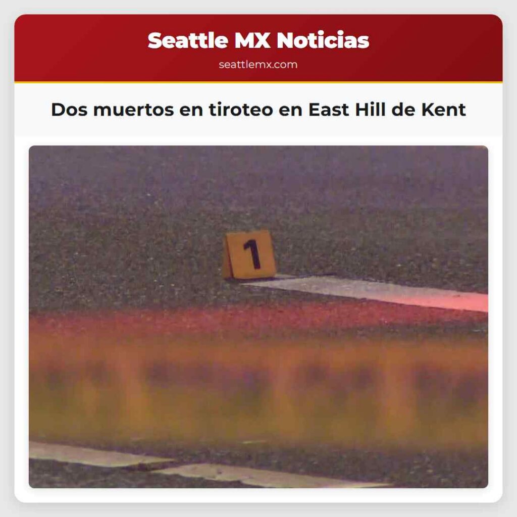 Dos muertos en tiroteo en East Hill de Kent