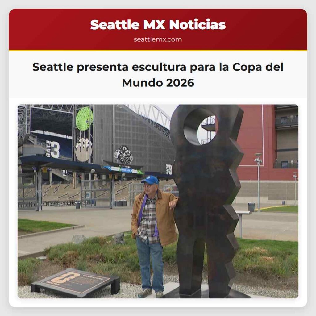 Seattle presenta escultura para la Copa del Mundo