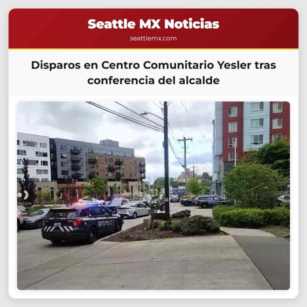 Disparos en Centro Comunitario Yesler tras