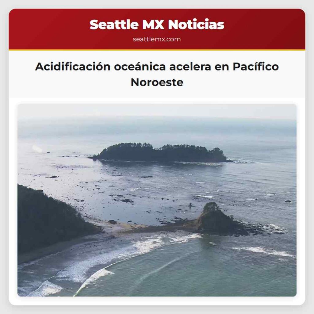 Acidificación oceánica acelera en Pacífico