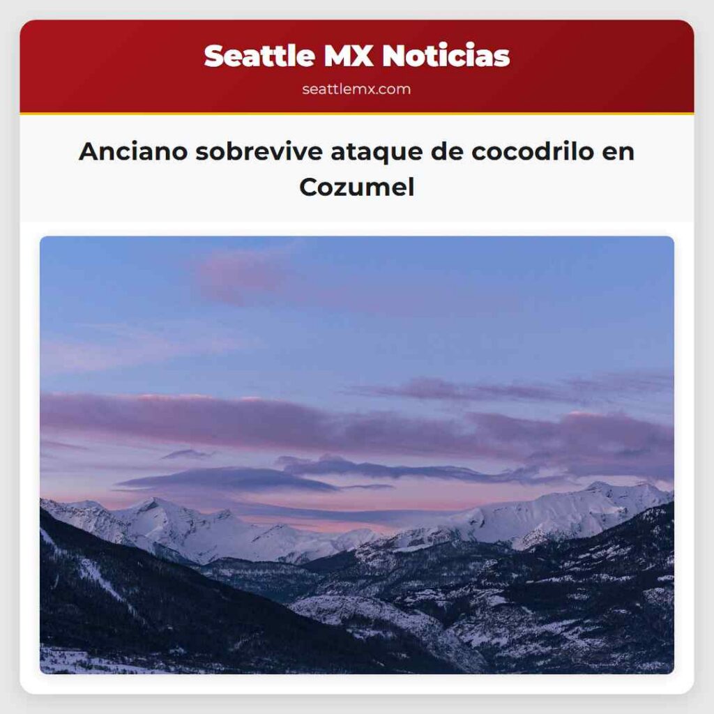 Anciano sobrevive ataque de cocodrilo en Cozumel