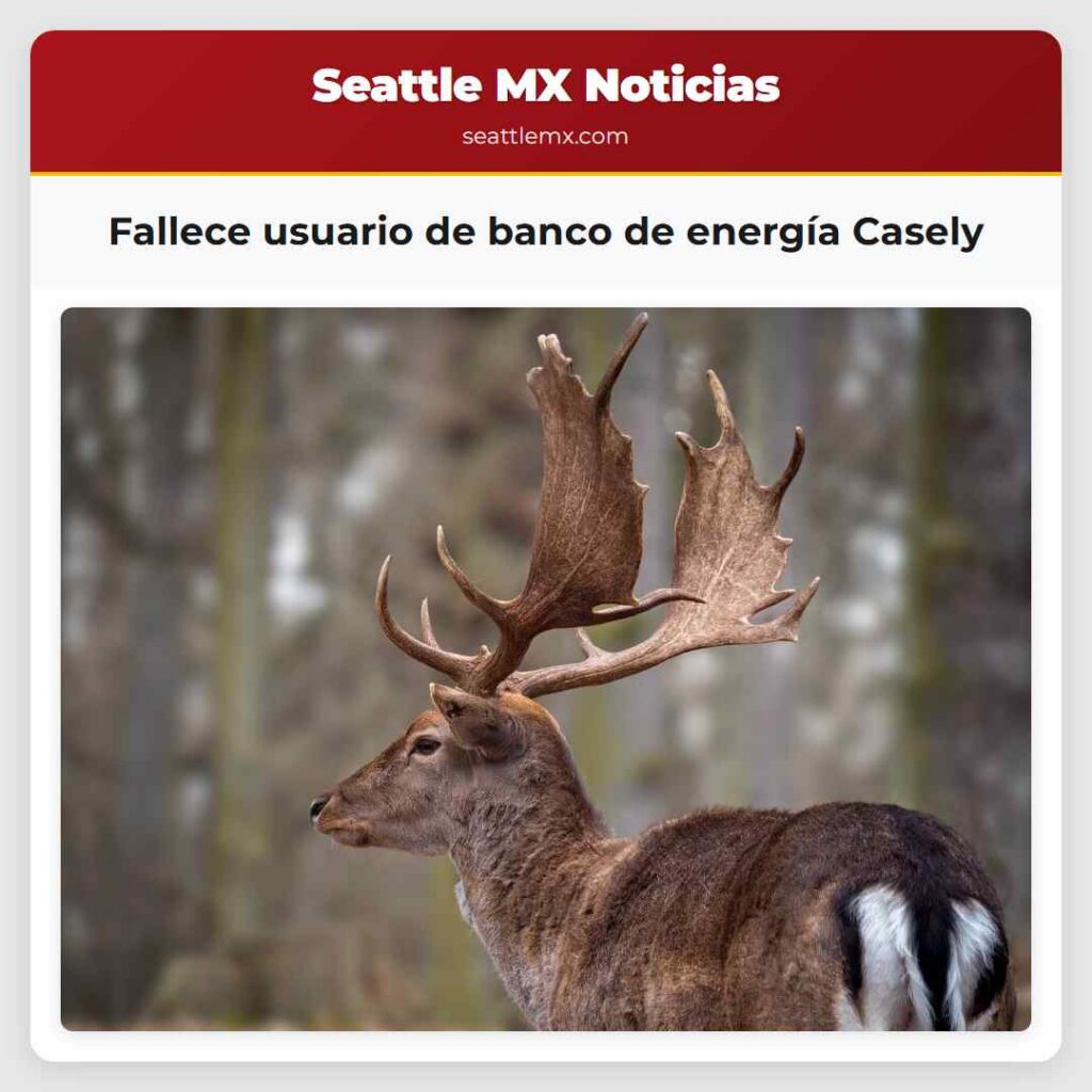 Fallece usuario de banco de energía Casely