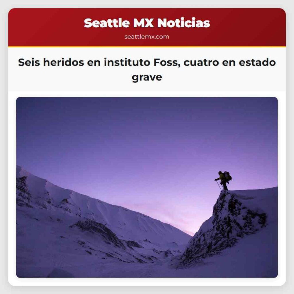 Seis heridos en instituto Foss, cuatro en estado