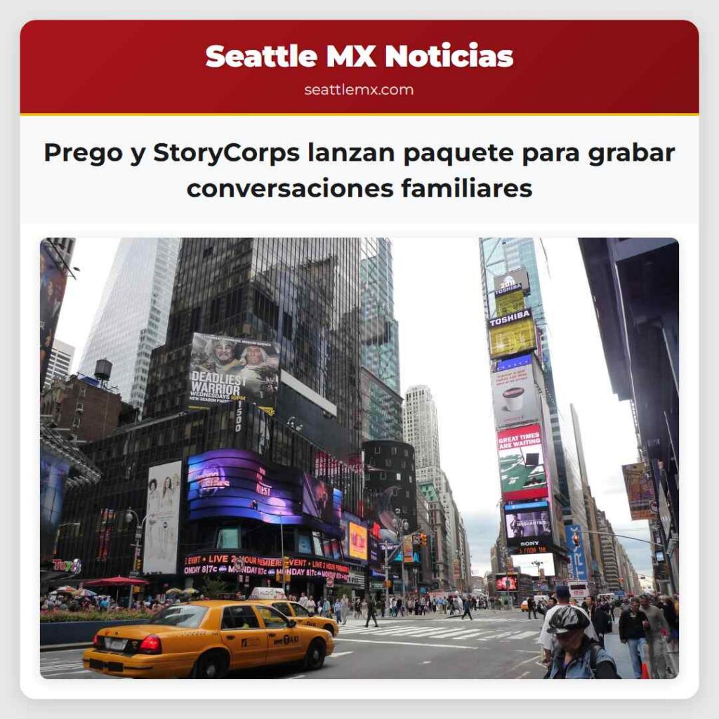 Prego y StoryCorps lanzan paquete para grabar