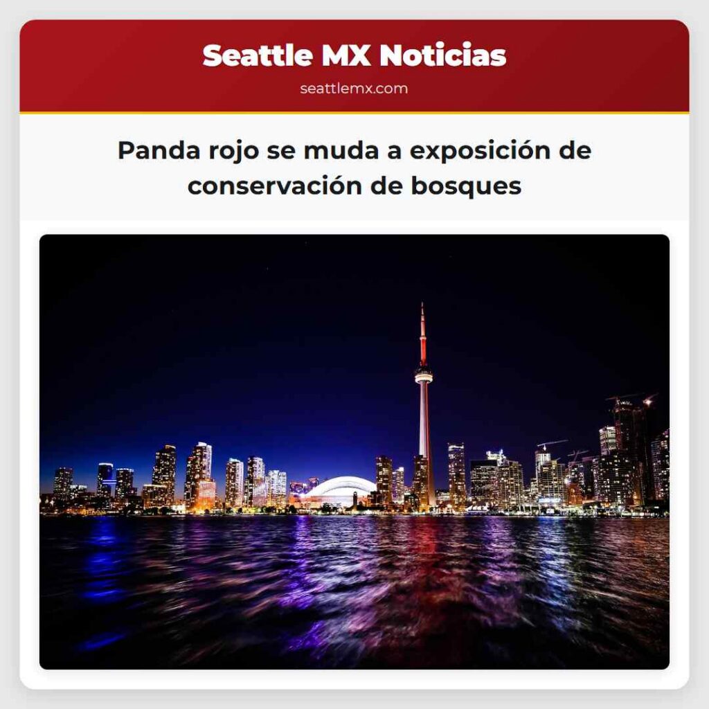 Panda rojo se muda a exposición de conservación