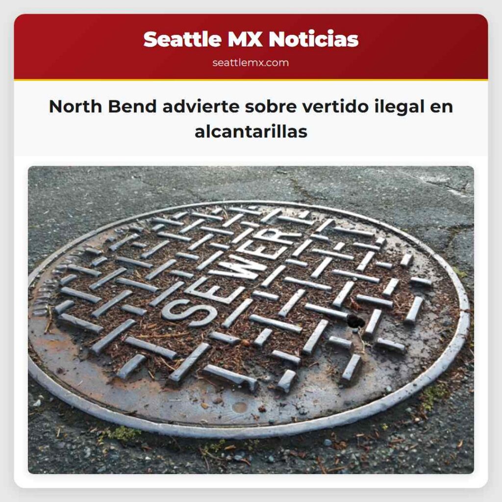 North Bend advierte sobre vertido ilegal en