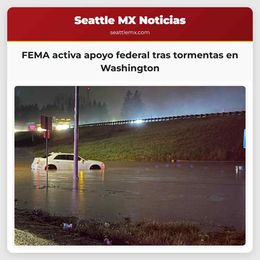 FEMA activa apoyo federal tras tormentas en