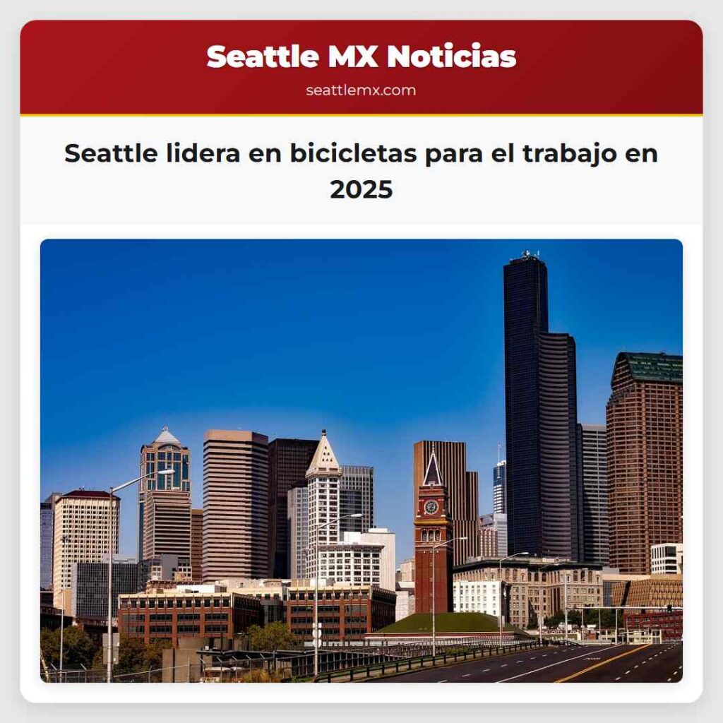 Seattle lidera en bicicletas para el trabajo en