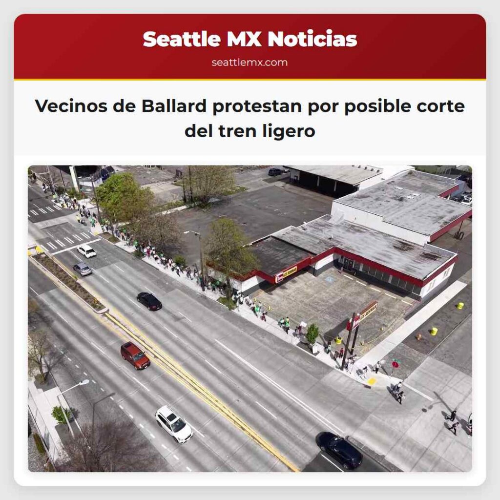 Vecinos de Ballard protestan por posible corte