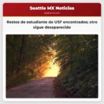 Restos de estudiante de USF encontrados otro sigue desaparecido