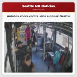 Déjanos salir del autobús aquí Video muestra el choque de un autobús de King County Metro en Greenwood