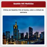 Clima en Seattle frío el lunes calor a mitad de semana