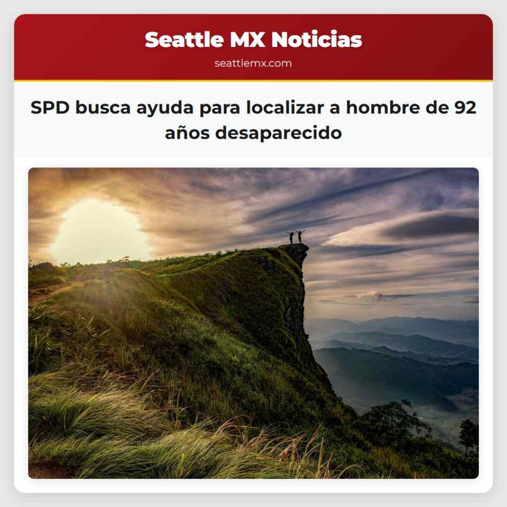 SPD busca ayuda para localizar a hombre de 92
