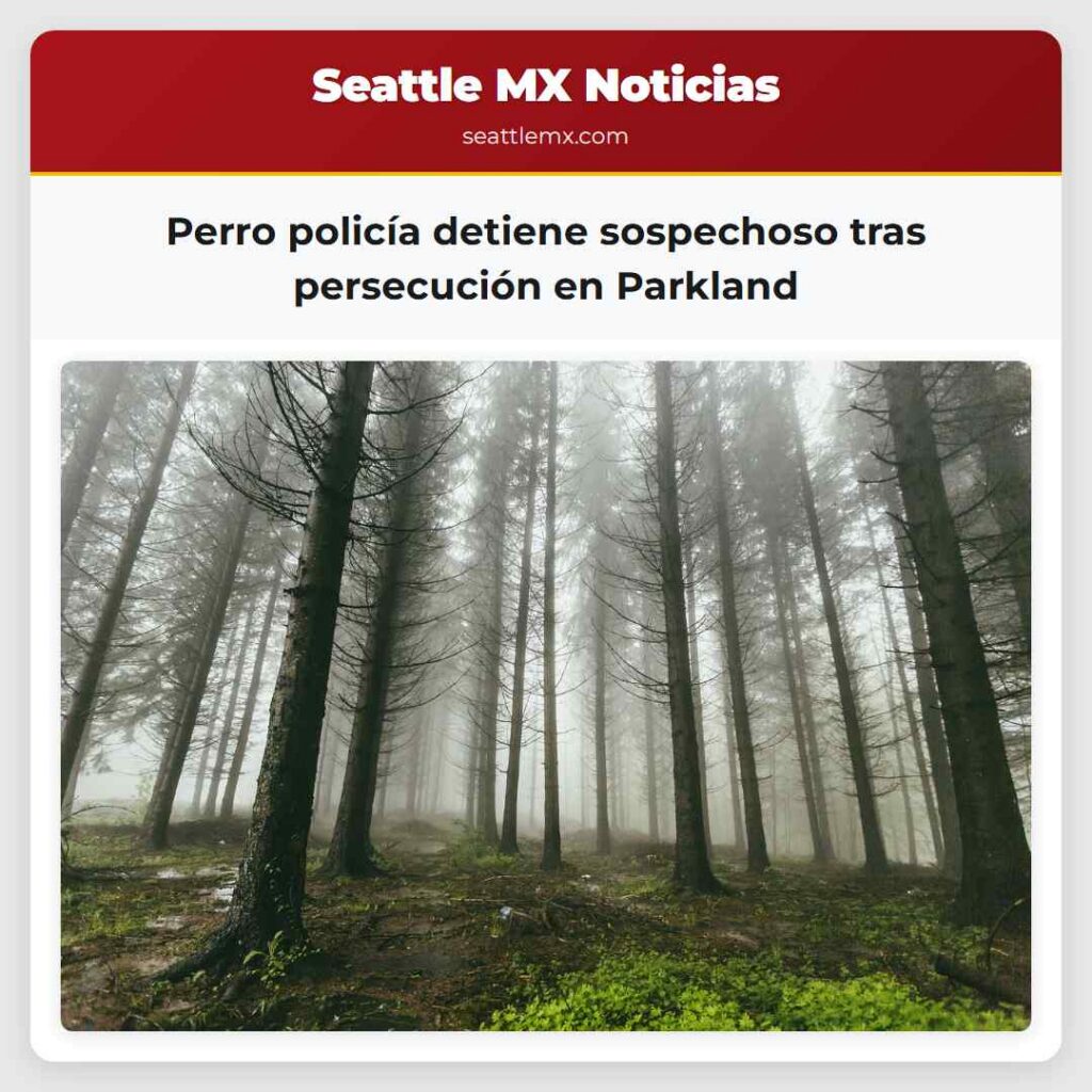 Perro policía detiene sospechoso tras persecución