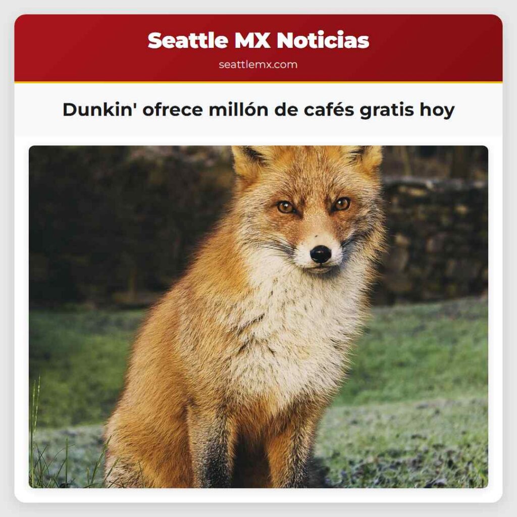 Dunkin' ofrece millón de cafés gratis hoy