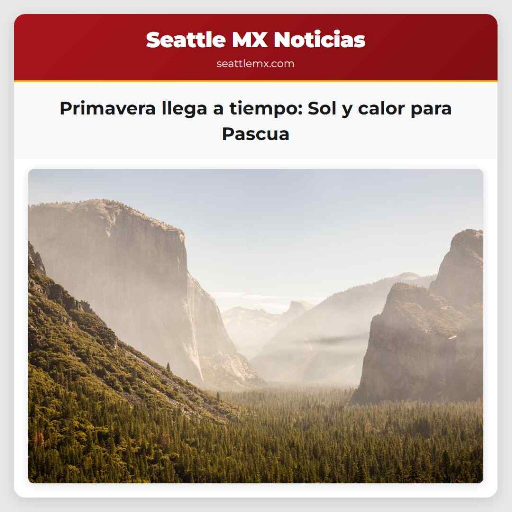 Primavera llega a tiempo: Sol y calor para Pascua