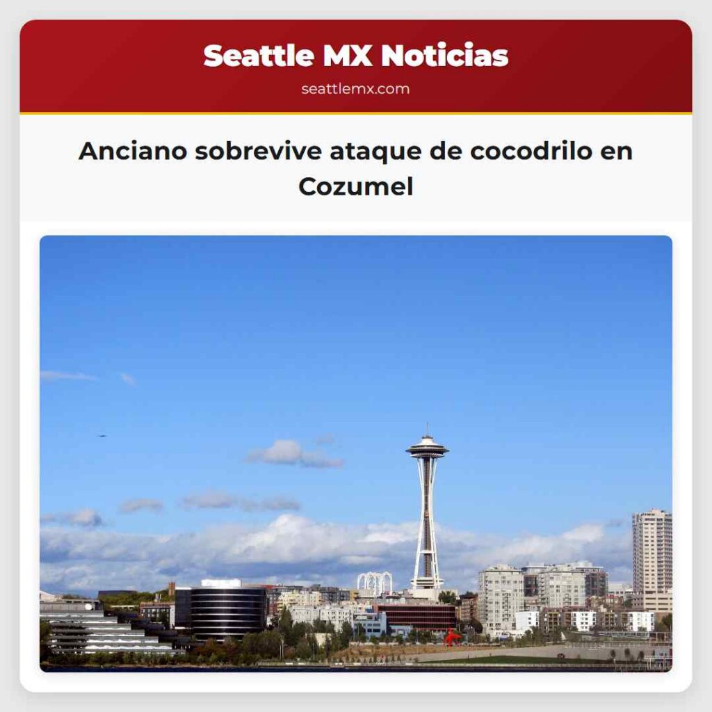 Anciano sobrevive ataque de cocodrilo en Cozumel